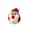 Red Wool Felt Shanta Christmas Ornaments Handcrafted Holiday Designs